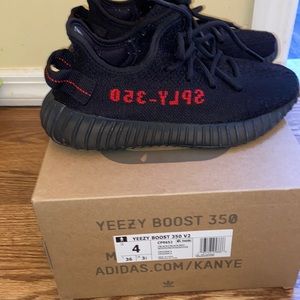 Yeezy boost 350 v2 black and red